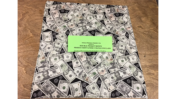 Double Pocket Money Production/Vanish Change Foulard by Ickle Pickle Products - Trick