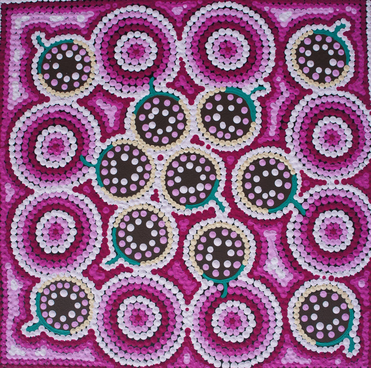 Melissa Napangardi Williams - Wanakiji Jukurrpa (Bush Tomato Dreaming)