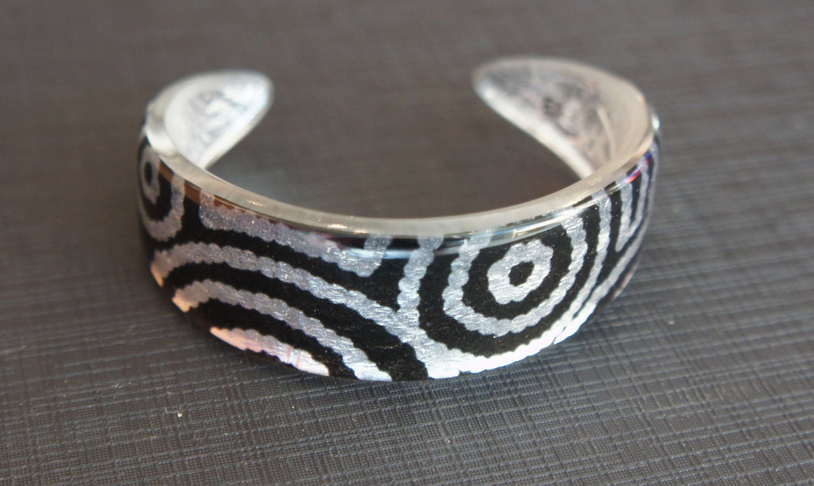 Small silver swirl cuff